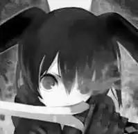 qq头像女生黑白的漫画黑