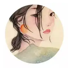 唯美插画女生头像