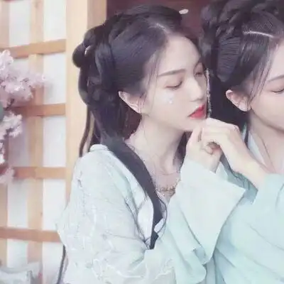 闺蜜头像古风一左一右2019最新最火闺蜜头像