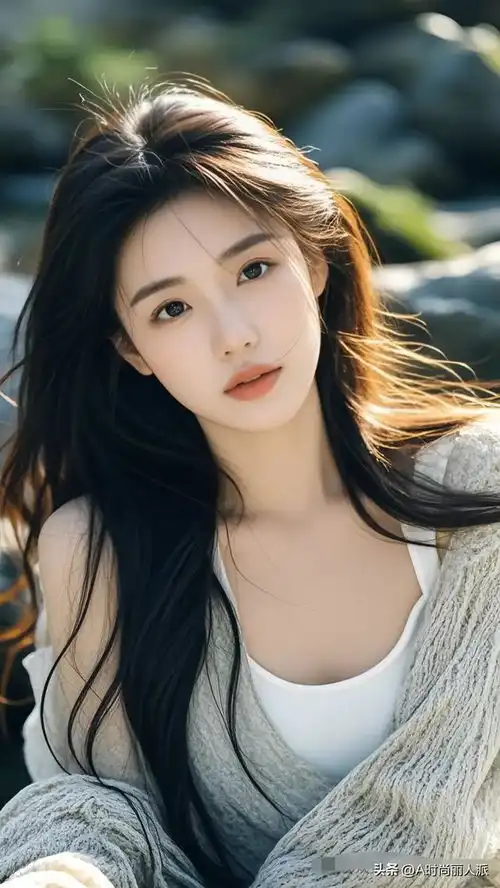 美女壁纸长发飘飘,美若天仙