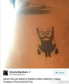 贝克汉姆为小七纹小黄人简直暖到不行