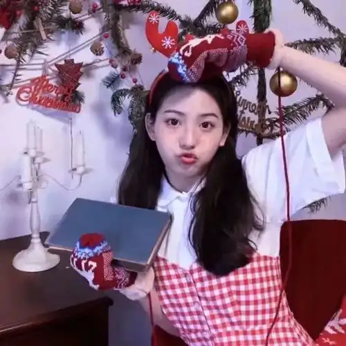 圣诞头像1225新一波圣诞ins可爱真人女生头像