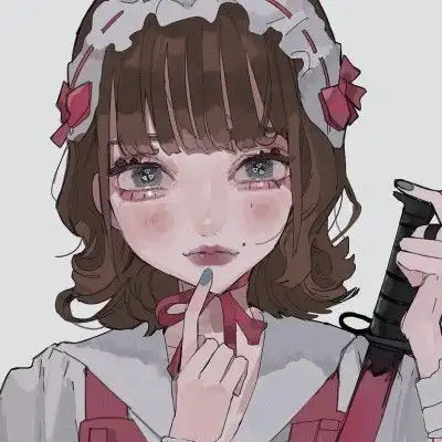 一组超级好看的插画女头