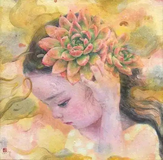 美女老师画的这么好,还那么有创意