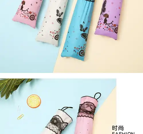 蝴蝶美女蕾丝花边伞女黑胶防晒太阳伞创意晴雨伞折叠伞蝶恋花雨伞