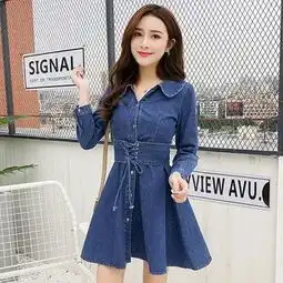 一字肩蕾丝连衣裙女2018夏季新款韩版收腰露肩中长款chica字裙子