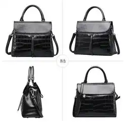 新款女包女士手提单肩真皮女包欧美时尚石头纹包包0756