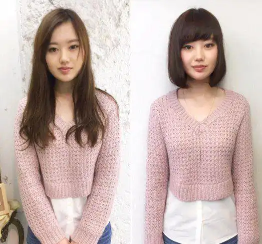 10张剪短发的前后对比图,无辜邻家气质让你女子力1秒up