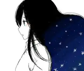 求动漫黑发女孩侧脸要全身谢