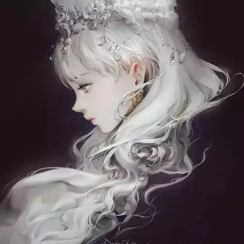 满屏的仙气回荡果然,还是女孩子会画画