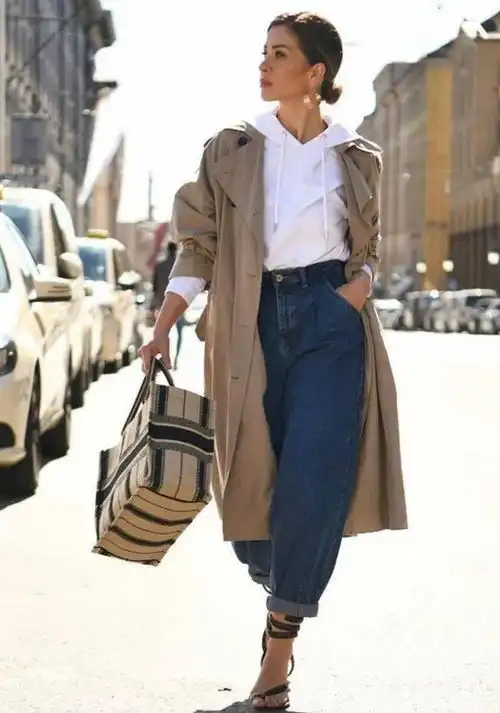 管它什么风格女人只要披上风衣出门,一看就是见过世面的样子