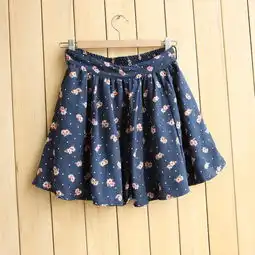 爱上花花清新碎花,春夏女装复古松紧腰文艺堆糖,美图壁纸兴趣社区