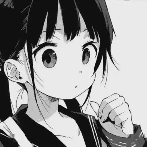 11.01一波丧丧的黑白动漫头像