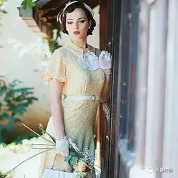 沉迷复古造型爆红ins的她是竟然是90后