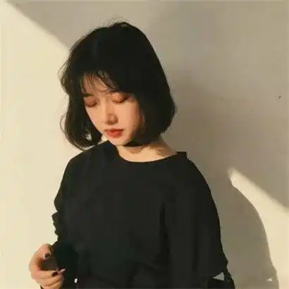 qq头像女短头发短发