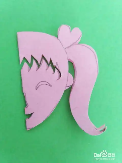 适合宝宝的手工剪纸小女孩的剪法