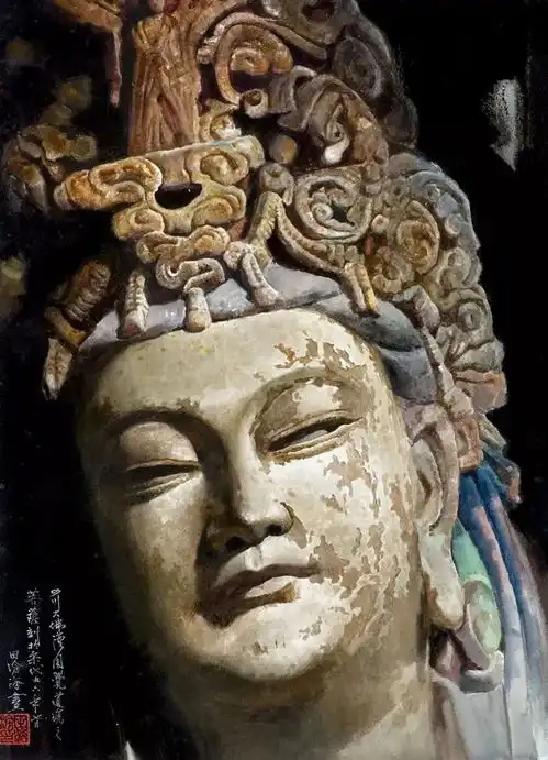 极美的水彩佛像,见者都是有福报之人