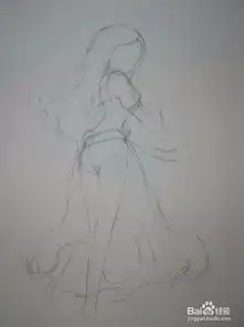 带背景漫画少女手绘线稿教程