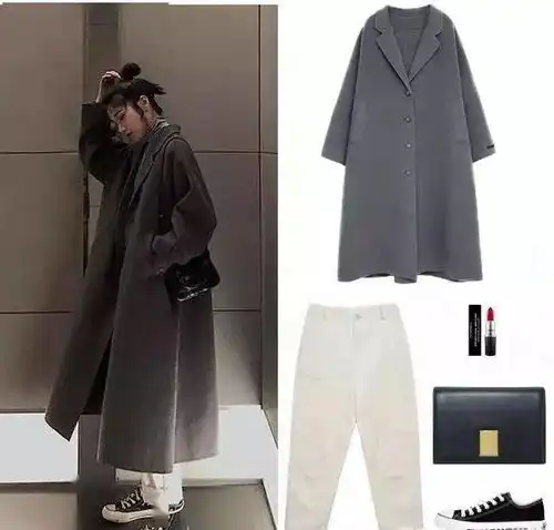 大衣怎么搭才能穿出高级感图4穿起来真的是太少女了