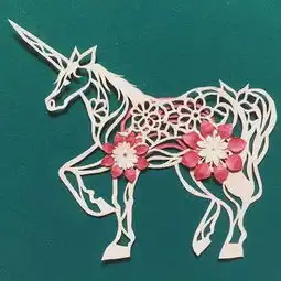 剪纸美女头像迷恋