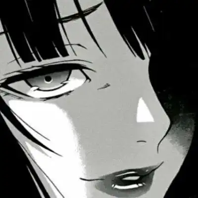 黑色高清女头像动漫