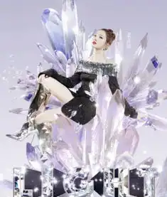 火箭少女最新单人海报,女孩们露长腿比美,杨芸晴包裹严实穿裤子