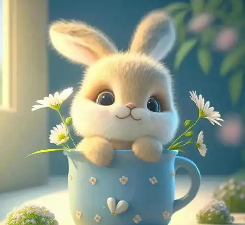 可爱头像呆萌兔子