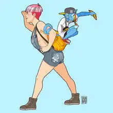 插画女孩az