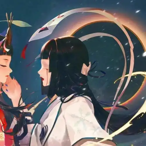 闺蜜头像繁星点点跨越银河能否与你相见