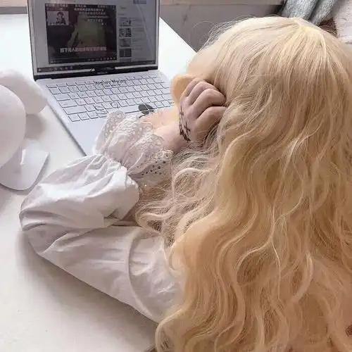 风格头像0721金色发系动漫真人女头