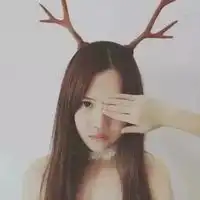 头戴鹿角的女孩头像微信头像图片大全