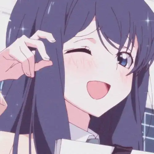 卡通头像女白底聊天女仆