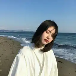 堆糖甜美女神头像美丽女生长发头像
