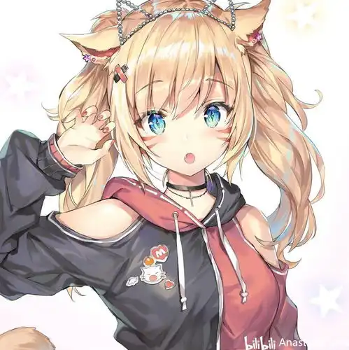 健身女孩卡通头像二次元