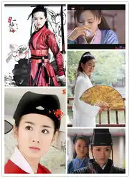 古装美女卖萌表情对比