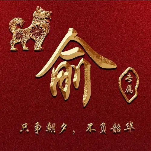 姓氏头像,微信头像,3d金属质感十二生肖签名头像,有你的吗