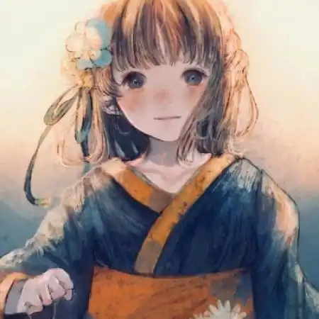 可爱卡通二次元女头,比较萌的少女人物插画