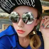 戴眼镜美女卡通头像张敏