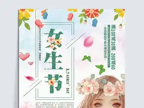 2018年绿色小清新三七女生节女神海报图片设计素材高清psd模板下载343.83mb妇女节大全
