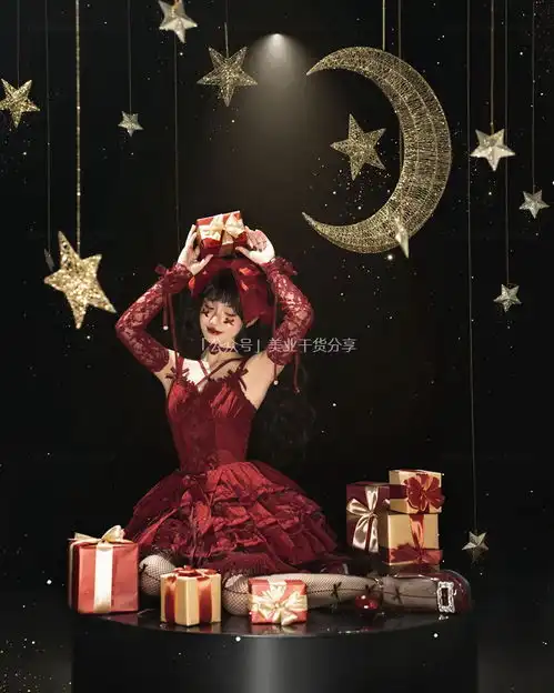 圣诞47918000美业模特人物圣诞写真美女摄影图片高清无水印