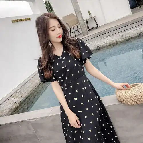 美的不重样的连衣裙,仙气飘飘靓美人,精致洋气美的不像话