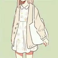 健身女孩卡通头像闺蜜
