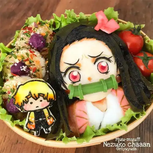 日本女孩卡通头像便当