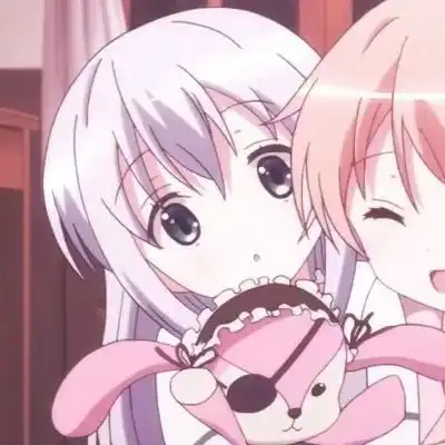 可爱卡通闺蜜动漫头像2.啵啾