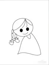 微信女生头像简笔画方法