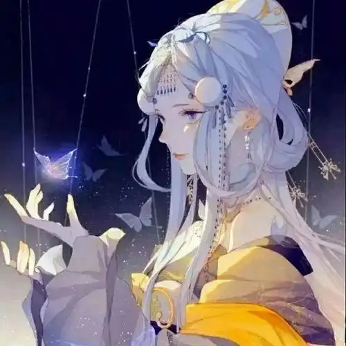 呆萌头像古风女生白蛇图