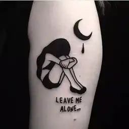 纹身师韩国美女纹身师nini适合女生的暗黑系纹身黑色简笔小纹身