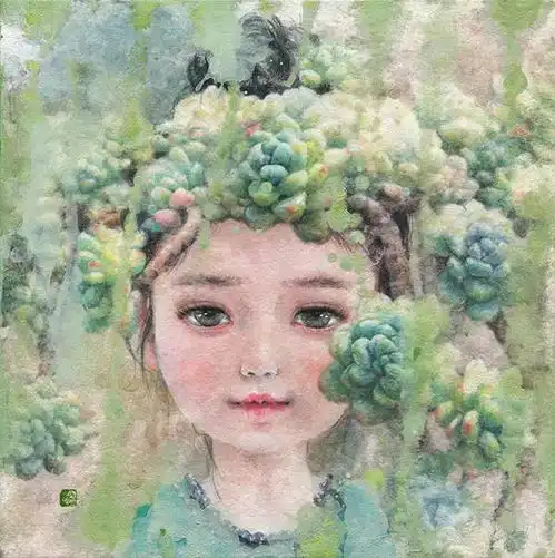 大学美女老师的创意绘画,真心大赞哦