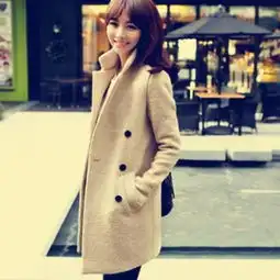 妮子大衣韩版搭配图片妮子大衣韩版怎么搭配妮子大衣韩版如何搭配爱蘑菇街