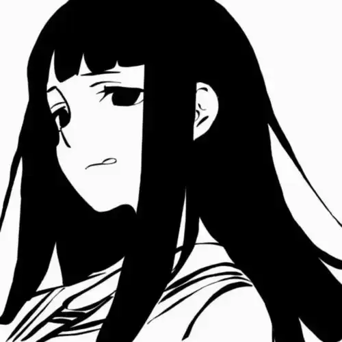 qq头像女生黑白的漫画头